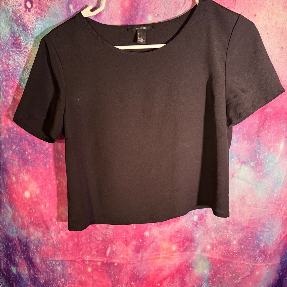 Forever 21 Black Crop Top